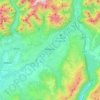 Belluno topographic map, elevation, terrain