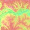 Las Amazonas topographic map, elevation, terrain