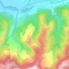 Espinouse topographic map, elevation, terrain