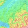 Saane topographic map, elevation, terrain