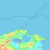 Délégation Bizerte Nord topographic map, elevation, terrain