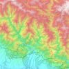 Chukha District topographic map, elevation, terrain