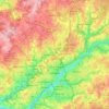 Limoges topographic map, elevation, terrain