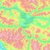 Rutog Township topographic map, elevation, terrain