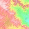 Pusad topographic map, elevation, terrain