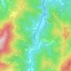 Priola topographic map, elevation, terrain