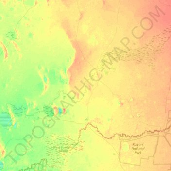 Oxley topographic map, elevation, terrain