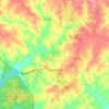 Dawsonville topographic map, elevation, terrain