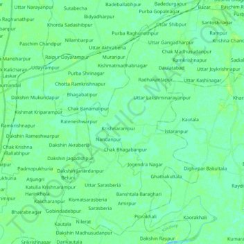 Mathurapur - I topographic map, elevation, terrain