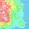 Crotone topographic map, elevation, terrain