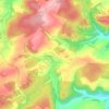 Hoppstädten topographic map, elevation, terrain