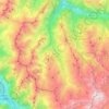 Les Belleville topographic map, elevation, terrain