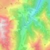 Ornon topographic map, elevation, terrain