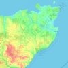 Caithness topographic map, elevation, terrain