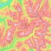 Nationalpark Vanoise topographic map, elevation, terrain
