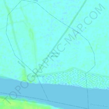 Dhamara Marine topographic map, elevation, terrain