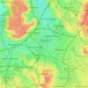 Londres topographic map, elevation, terrain