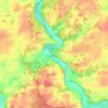 Mérigny topographic map, elevation, terrain
