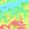 Tocane-Saint-Apre topographic map, elevation, terrain