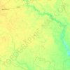 Purwa topographic map, elevation, terrain