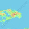 Isla de Waigeo topographic map, elevation, terrain