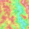 Montcléra topographic map, elevation, terrain