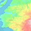 Sakti topographic map, elevation, terrain