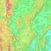 Lamphun Province topographic map, elevation, terrain