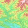 Achham topographic map, elevation, terrain