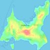 Shapinsay topographic map, elevation, terrain