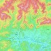 津山市 topographic map, elevation, terrain