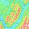 Massif de la Chartreuse topographic map, elevation, terrain