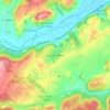 Vitrey-sur-Mance topographic map, elevation, terrain