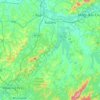 Suzano topographic map, elevation, terrain