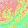 Kunar Province topographic map, elevation, terrain