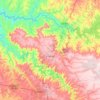 Araguari topographic map, elevation, terrain