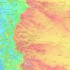 Pune District topographic map, elevation, terrain