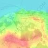 Yvoire topographic map, elevation, terrain
