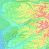 Hoh River topographic map, elevation, terrain