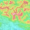 Kamnische Alpen topographic map, elevation, terrain