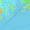 珠海市 topographic map, elevation, terrain