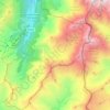 Réserve naturelle des Contamines-Montjoie topographic map, elevation, terrain