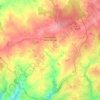 Lourdoueix-Saint-Michel topographic map, elevation, terrain