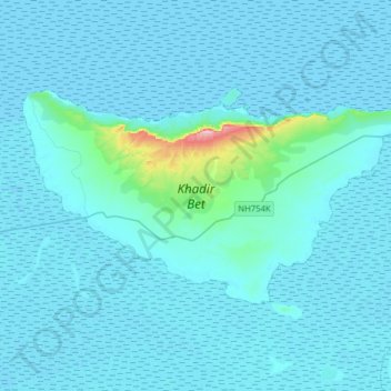 Khadir Bet topographic map, elevation, terrain