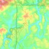 Warrior topographic map, elevation, terrain