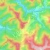 Crocefieschi topographic map, elevation, terrain