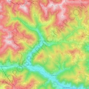 Reichenau topographic map, elevation, terrain