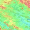 Angul District topographic map, elevation, terrain