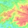 Stretton on Dunsmore CP topographic map, elevation, terrain