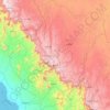 Al-Bahah Province topographic map, elevation, terrain